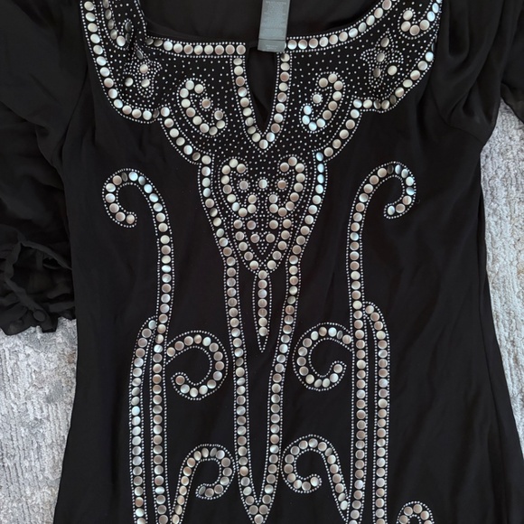 Bisou Bisou vintage Black sequin dress (new, never worn) - Picture 3 of 4